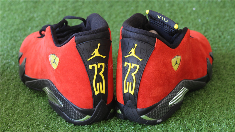 Authentic Air Jordan 14 Retro Ferrari Red